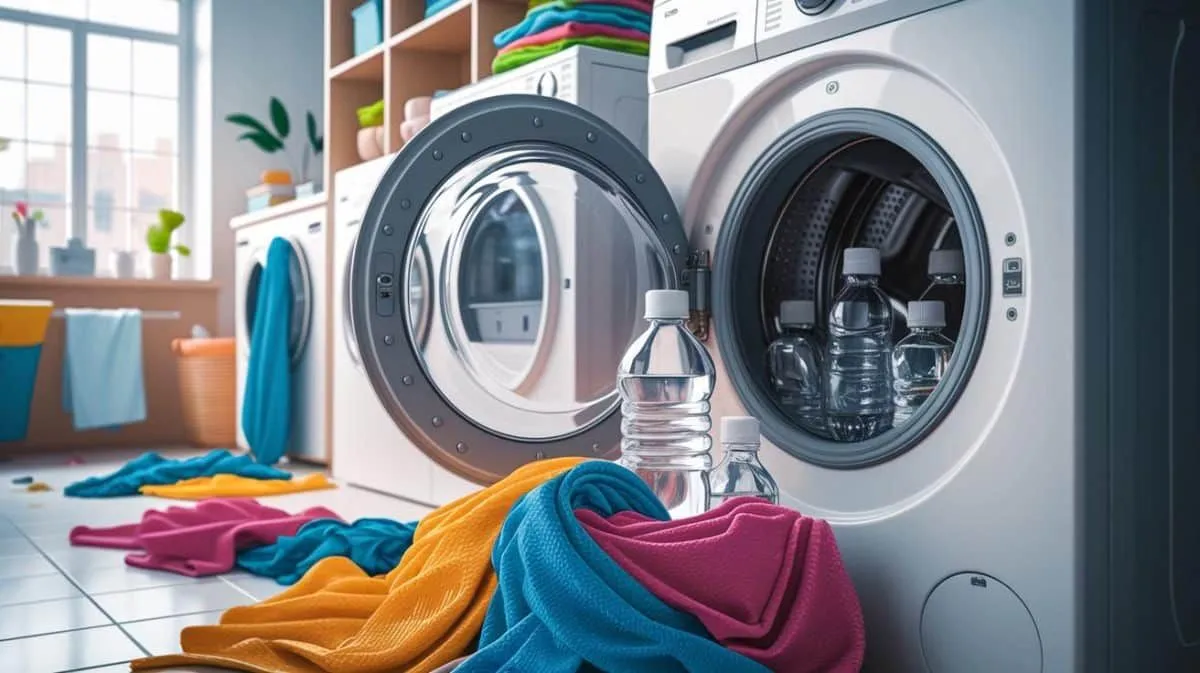 La sorprendente técnica para ahorrar en casa: botellas de agua en la lavadora